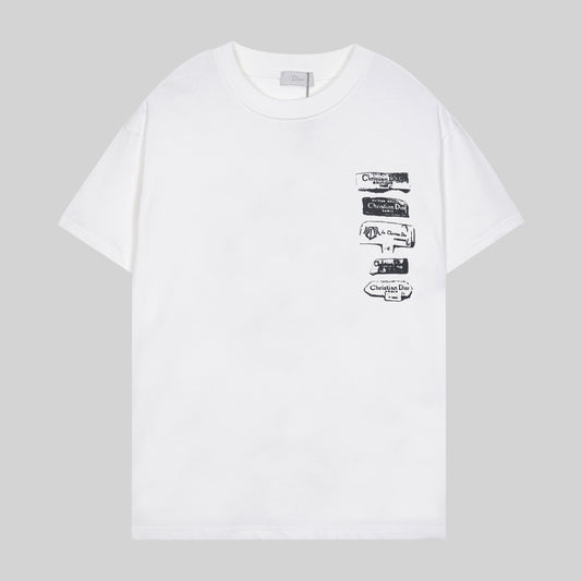 DIOR SADDLE CARD WHITE T-SHIRT