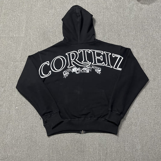 CORTEIZ ROYALE BLACK ZIP HOODIE