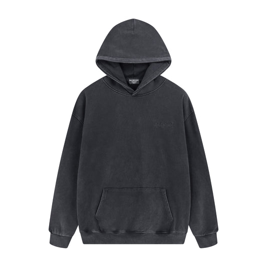 BALENCIAGA BACK LOGO WASHED HOODIE