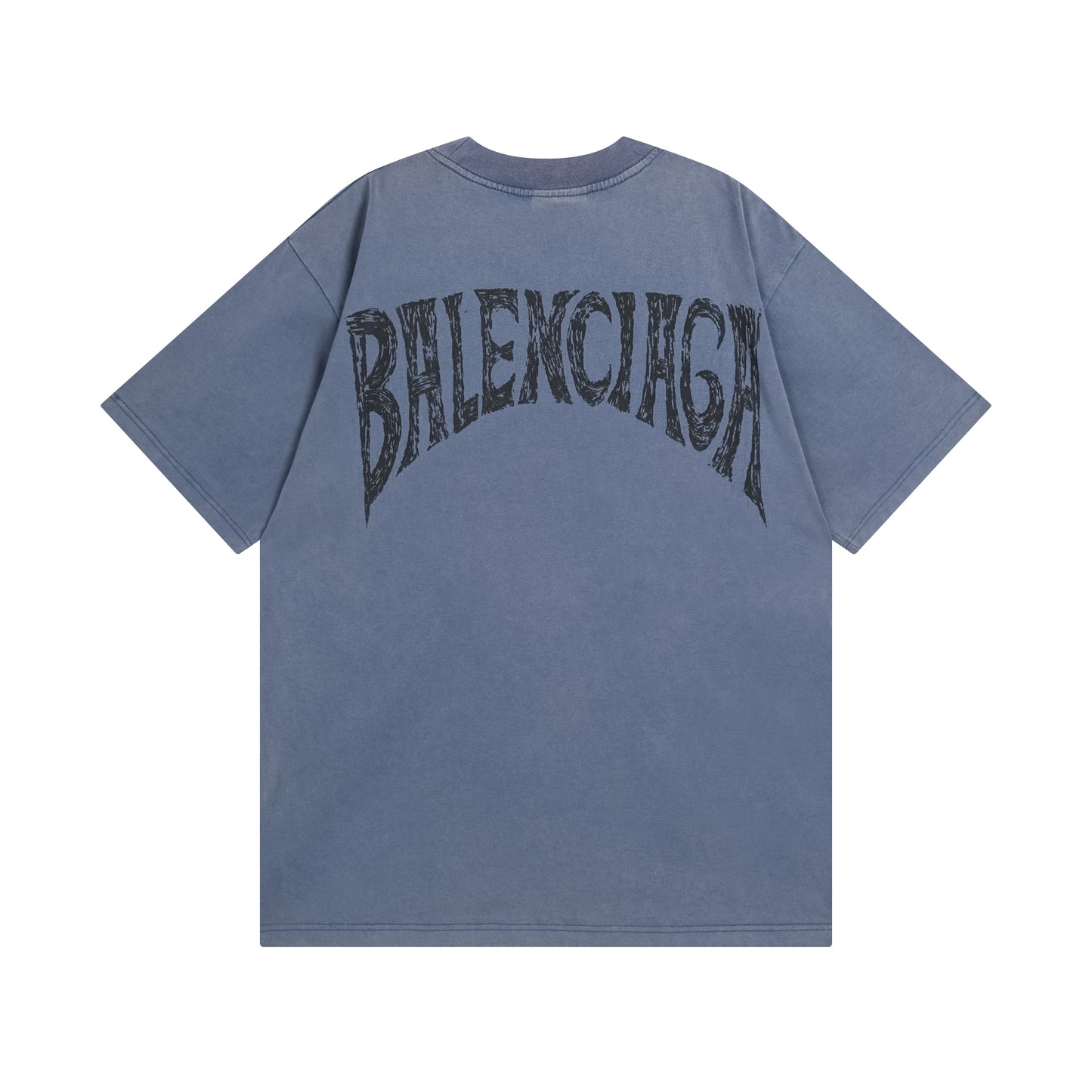 BALENCIAGA BACK BLUE T-SHIRT