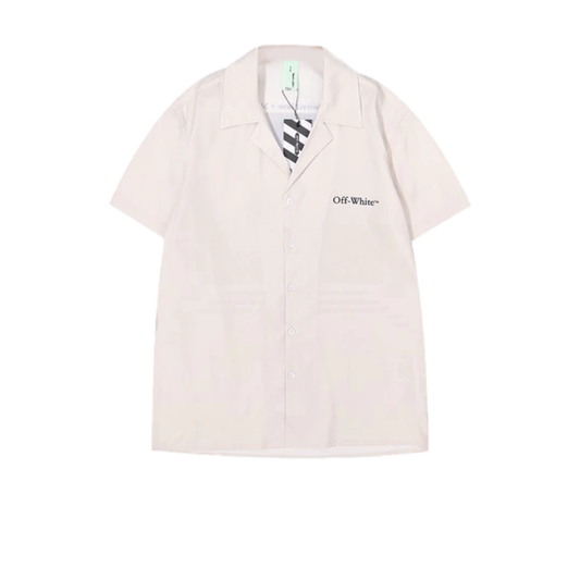 OFF WHITE PAINTING BEIGE SHIRT