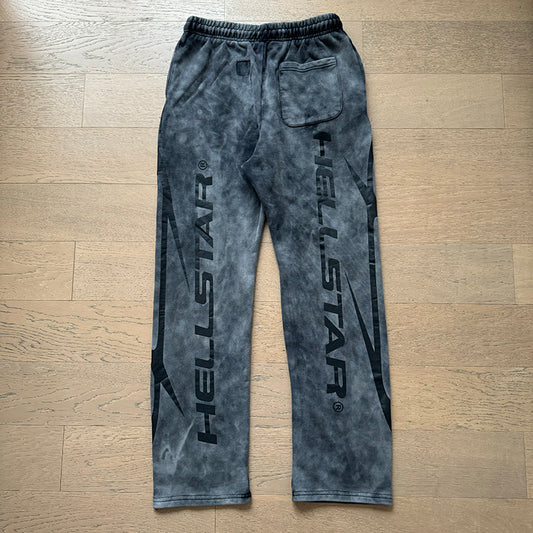 HELLSTAR FULL WASHED GREY PANTS