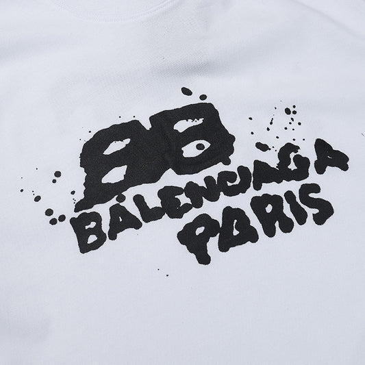 BALENCIAGA HAND DROWN WHITE T-SHIRT