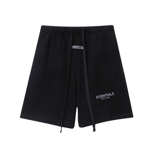 FEAR OF GODS ESSENTIALS BLACK SS20 SHORTS
