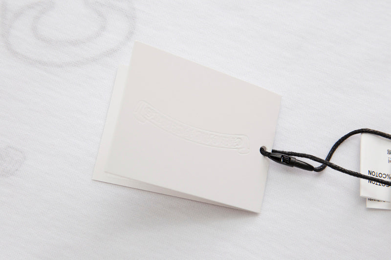 CHROME HEARTS LONG SLEEVE BLACK AND WHITE BACK LOGO T-SHIRT