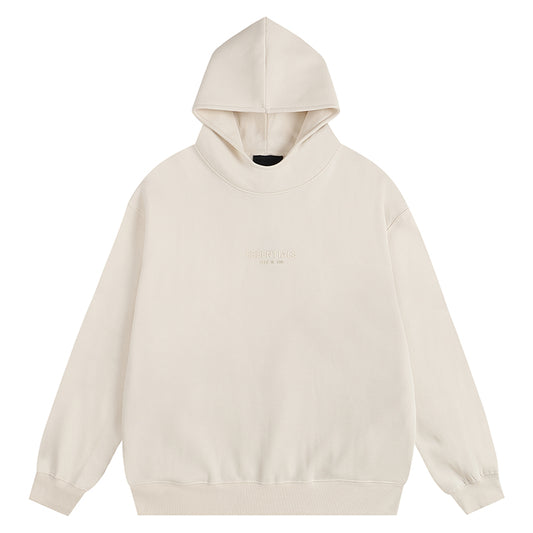 FEAR OF GODS ESSENTIALS CLOUD DANCER BEIGE HOODIE
