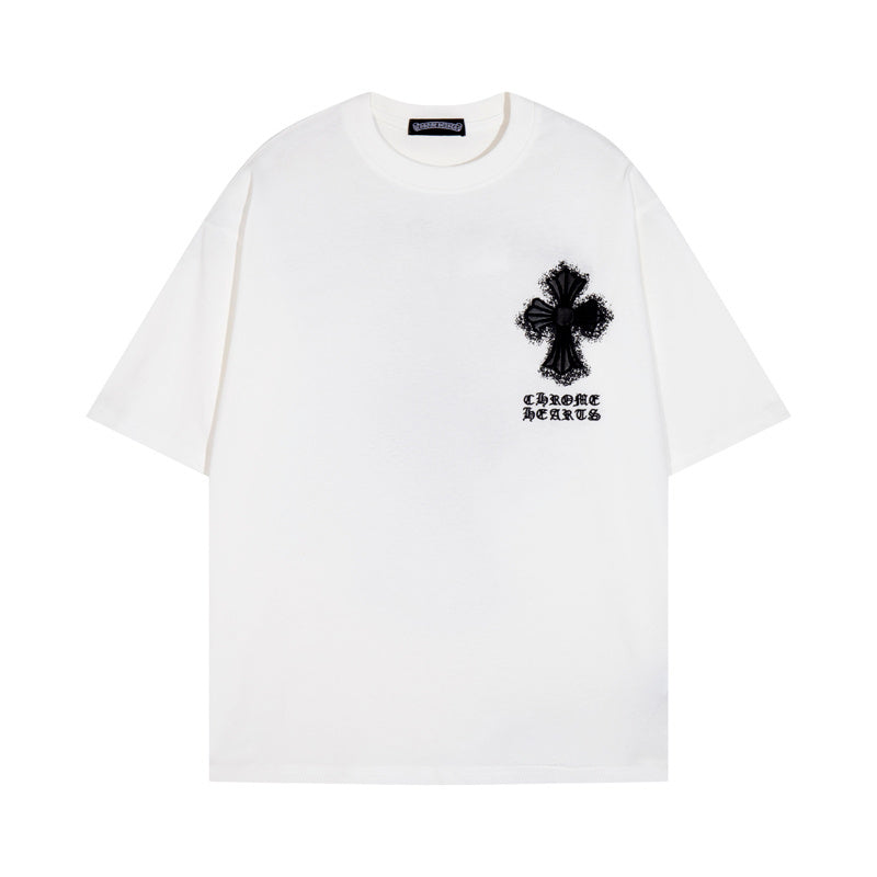 CHROME HEARTS FADE LOGO WHITE T-SHIRT