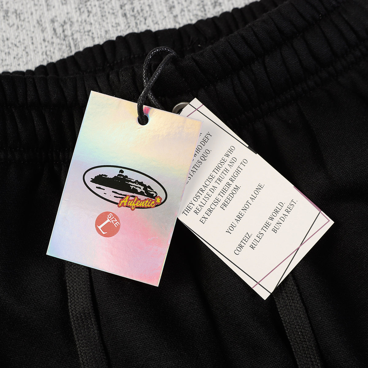 CORTEIZ BLACK AND WHITE TRACKSUIT