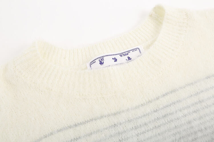 OFF WHITE BLACK GRADIENT SWEATER