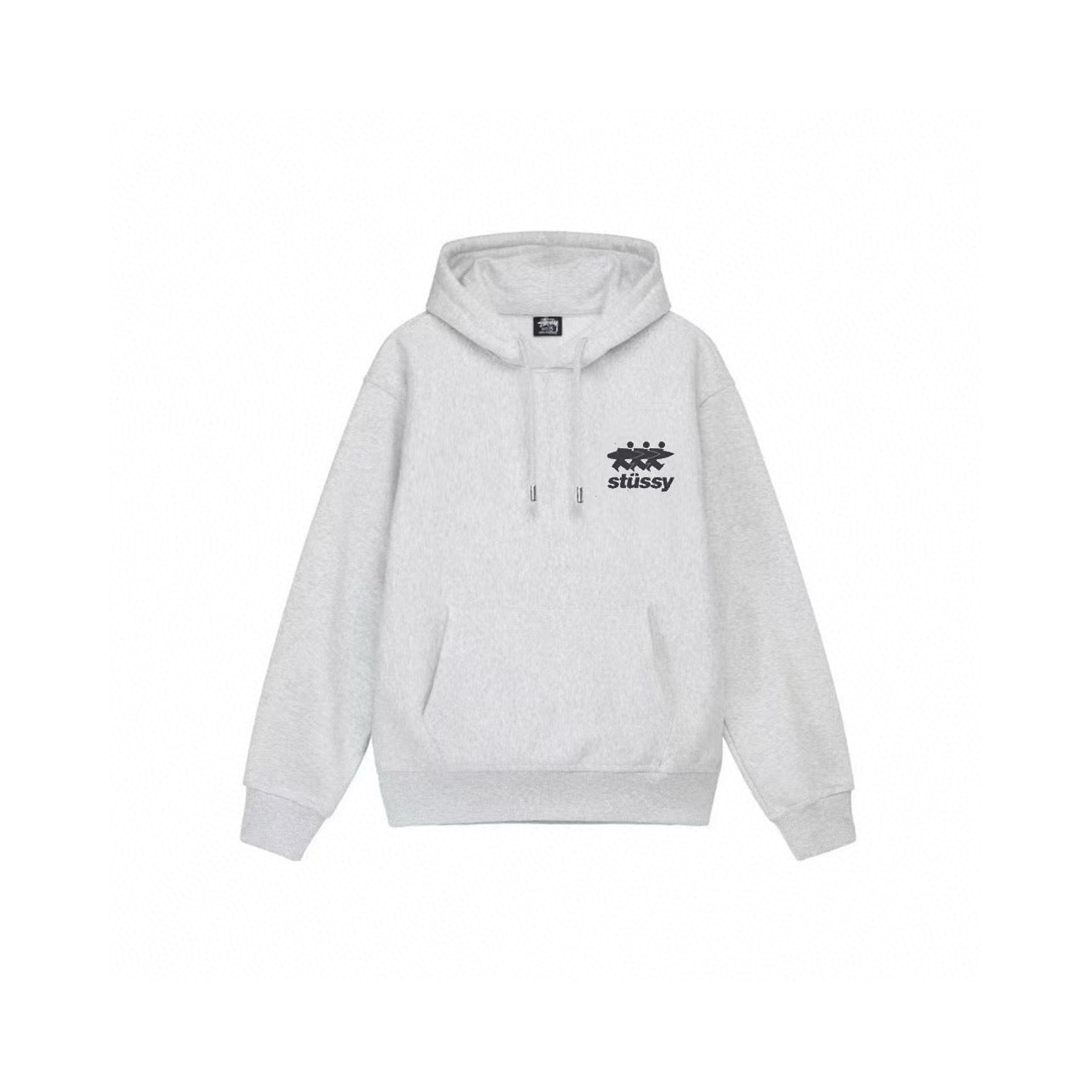 STUSSY SURFWALK GREY HOODIE