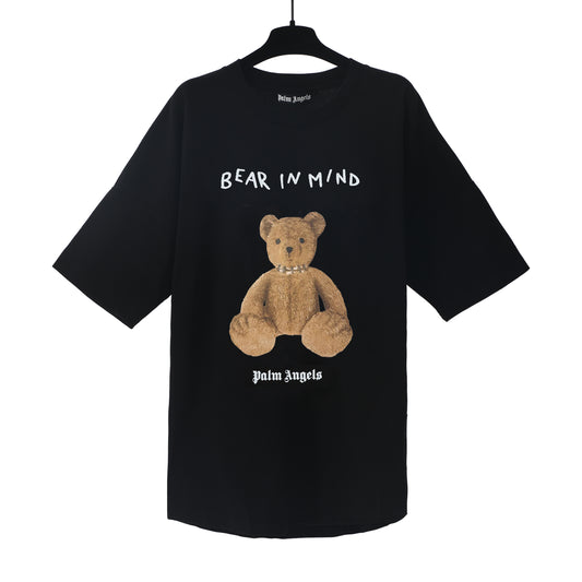 PALM ANGELS BEAR IN MY MIND BLACK T-SHIRT