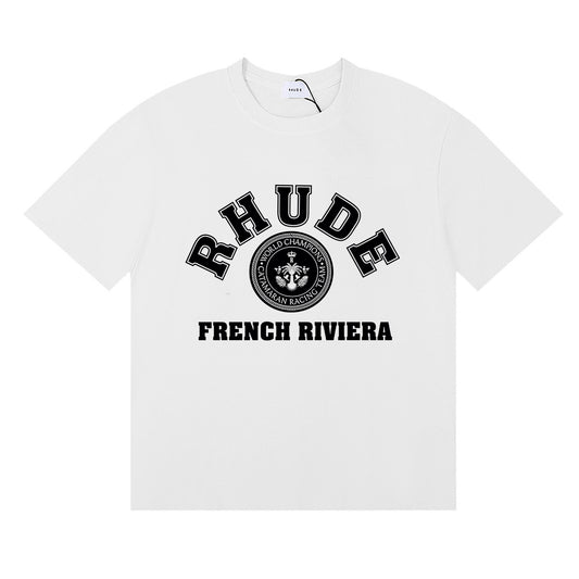 RHUDE FRENCH RIVIERA WHITE T-SHIRT