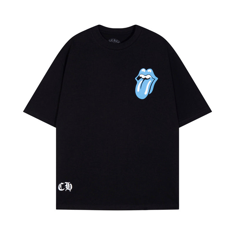 CHROME HEARTS ROLLING STONES BLACK T-SHIRT