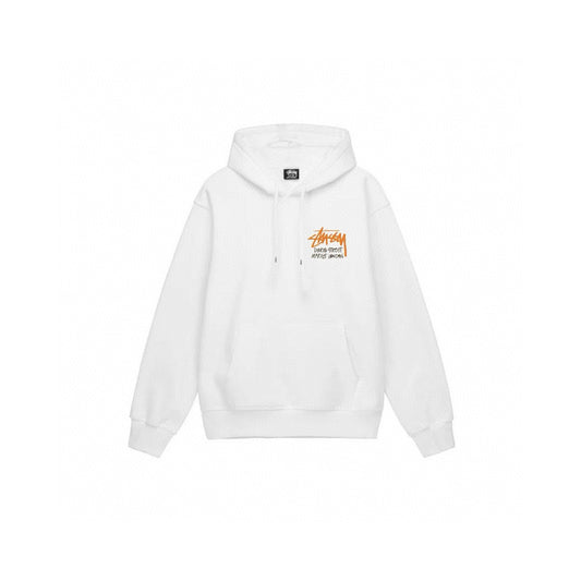 STUSSY DOVER STREET WHITE HOODIE