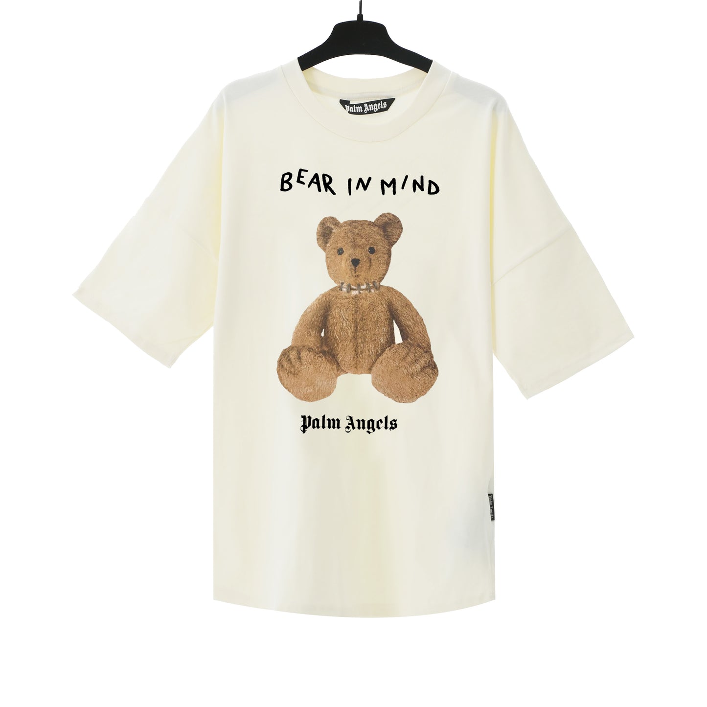 PALM ANGELS BEAR IN MY MIND BEIGE T-SHIRT