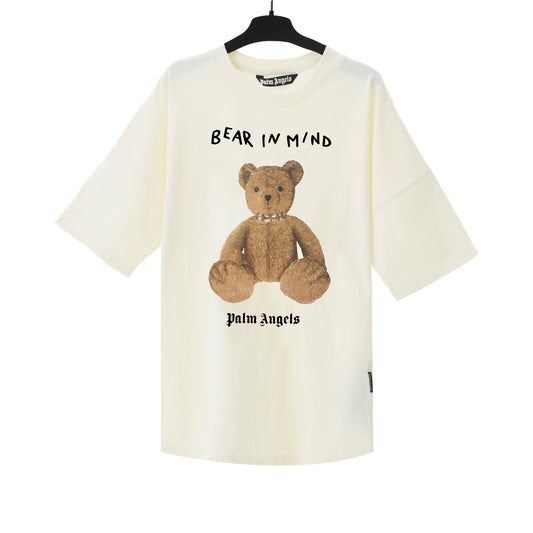 PALM ANGELS BEAR IN MY MIND BEIGE T-SHIRT