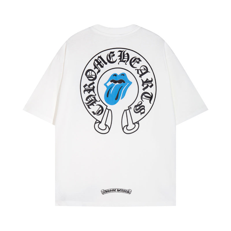 CHROME HEARTS ROLLING STONES WHITE T-SHIRT