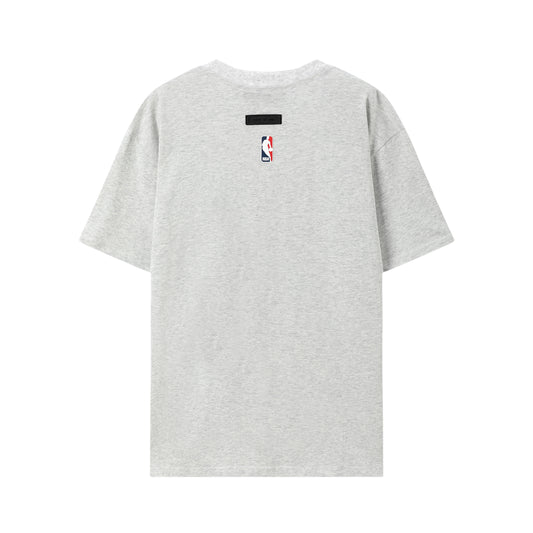 FEAR OF GODS ESSENTIALS NBA NETS GREY TEE