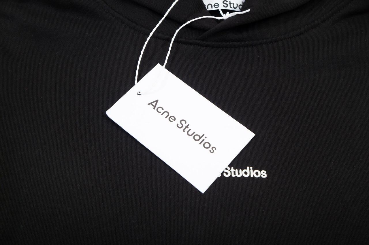 ACNE STUDIOS BASIC BLACK HOODIE