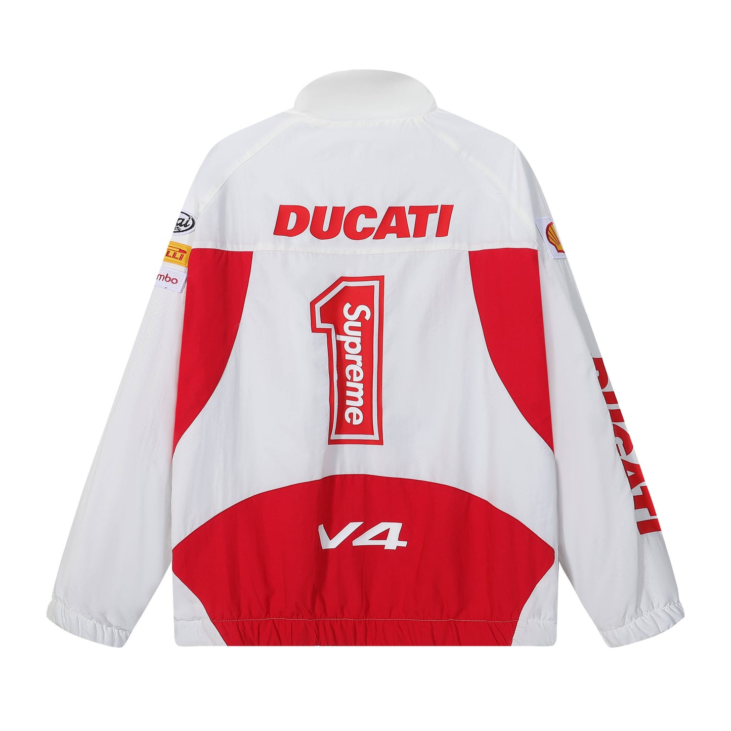 SUPREME X DUCATI WHITE TRACK JACKET