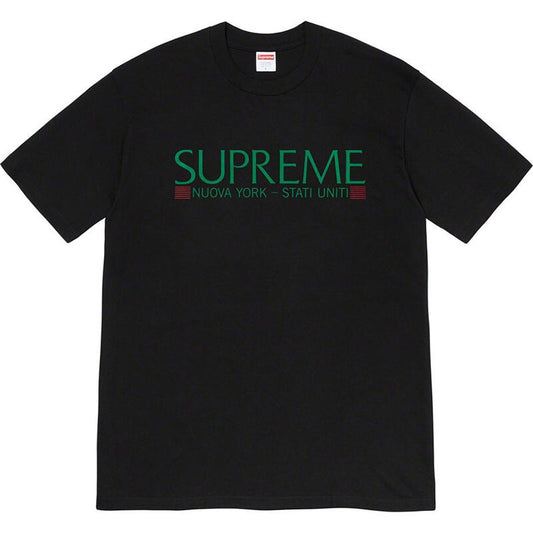 SUPREME NUOVA YORK BLACK T-SHIRT
