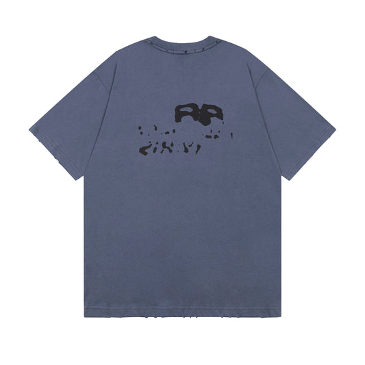 BALENCIAGA HAND DROWN BLUE T-SHIRT