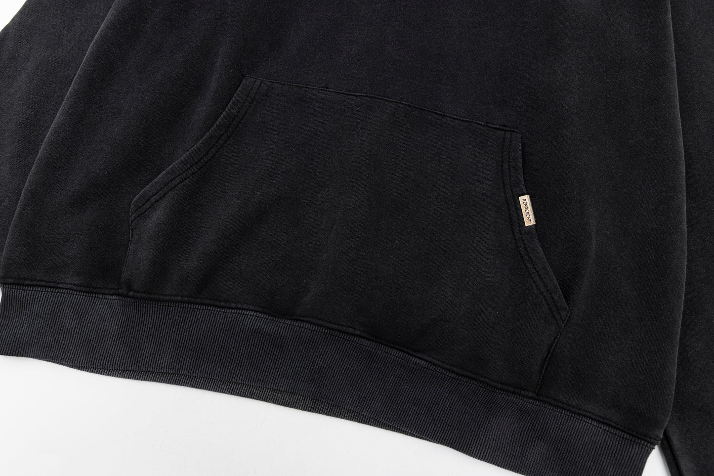 REPRESENT WASHED BLACK HOODIE