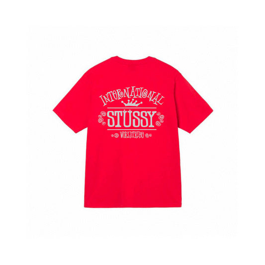 STUSSY INTERNATIONAL RED T-SHIRT