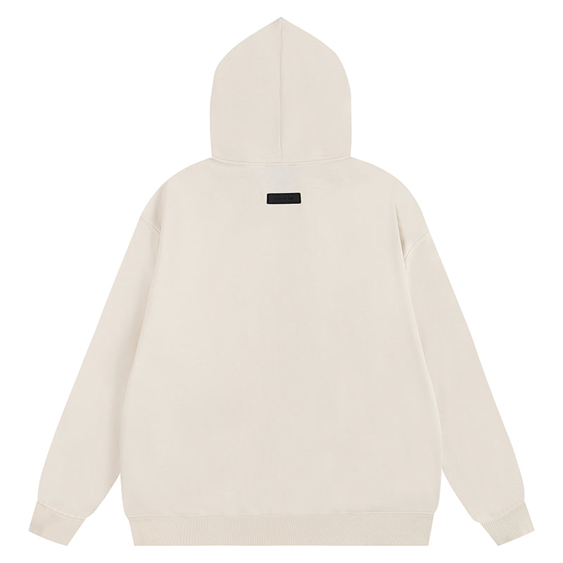 FEAR OF GODS ESSENTIALS CLOUD DANCER BEIGE HOODIE