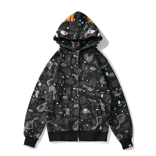 BAPE MGM REFLECTIVE BLACK ZIP HOODIE