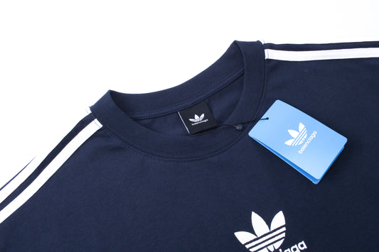 BALENCIAGA X ADIDAS DARK BLUE T-SHIRT SS22