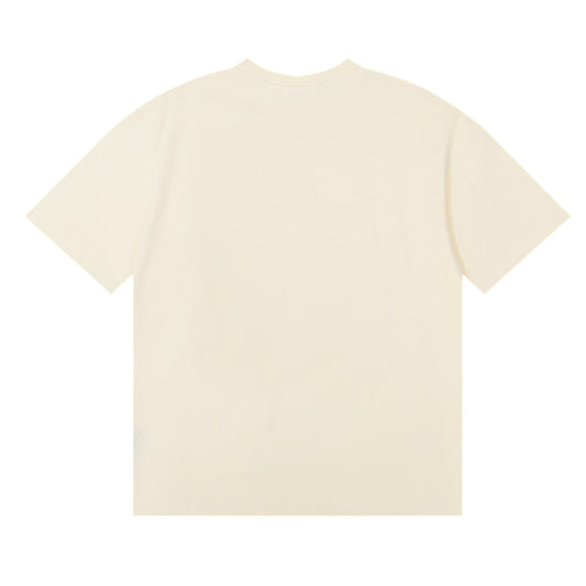 RHUDE FRENCH RIVIERA BEIGE T-SHIRT