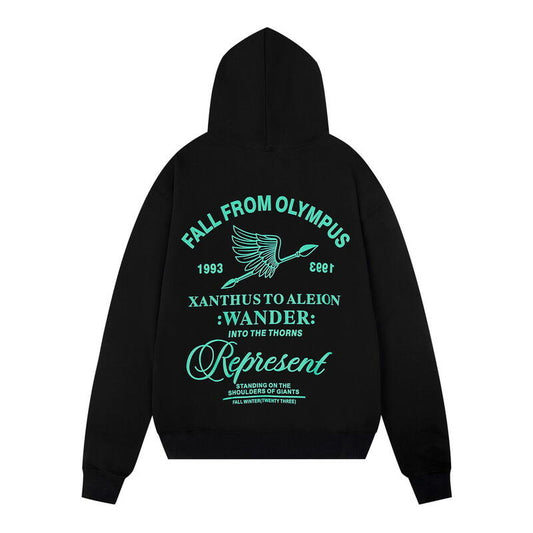 REPRESENT OLYMPUS BLACK HOODIE