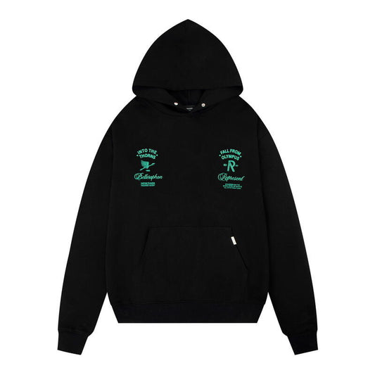 REPRESENT OLYMPUS BLACK HOODIE