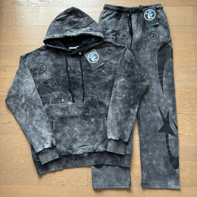 HELLSTAR FULL WASHED GREY TRACKSUIT