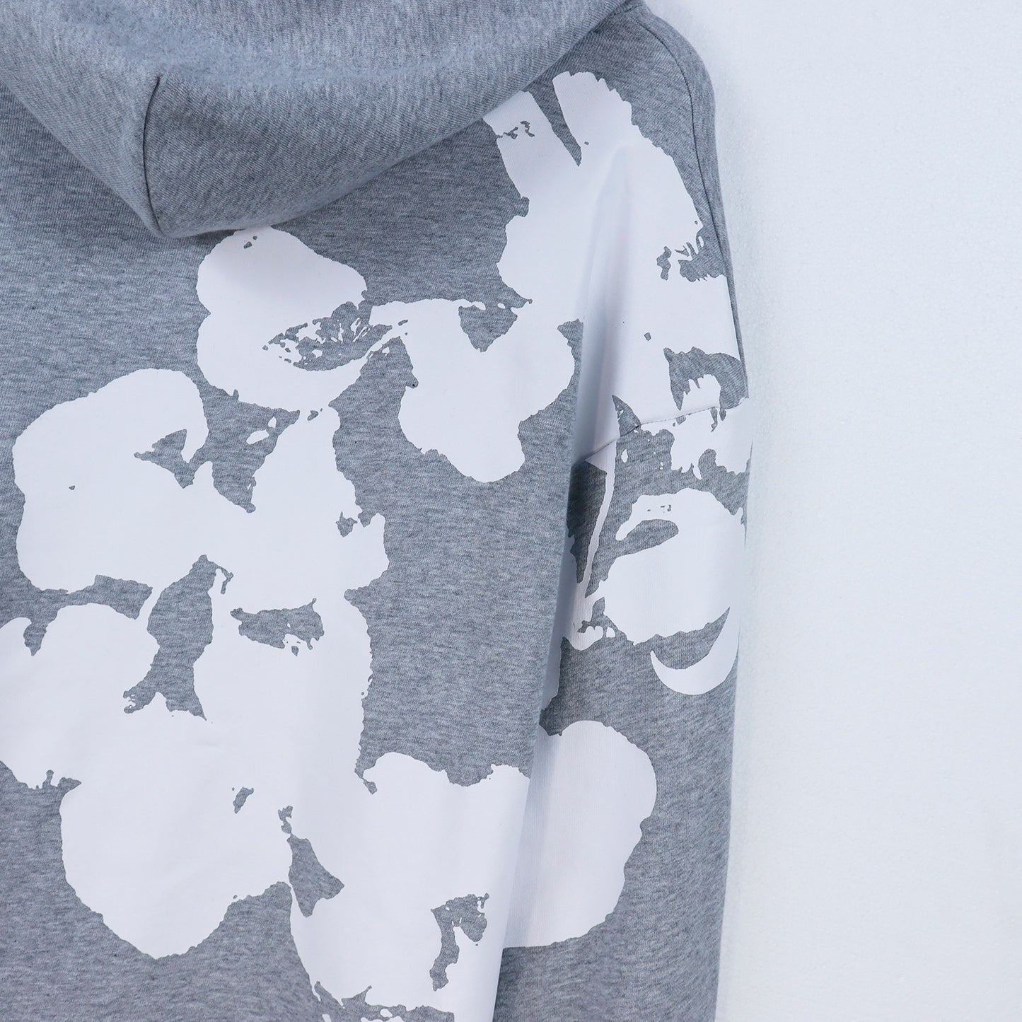 DENIM TEARS GREY HOODIE BIG COTTON WREATH