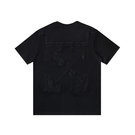 OFF WHITE CUTOUT BLACK T-SHIRT
