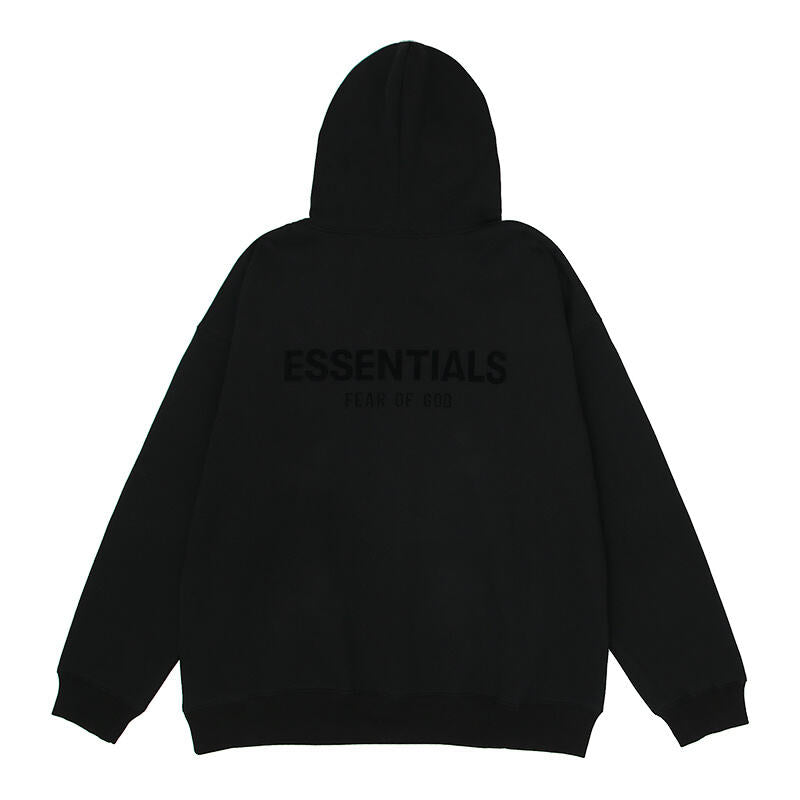 FEAR OF GODS ESSENTIALS SS22 HOODIE BLACK