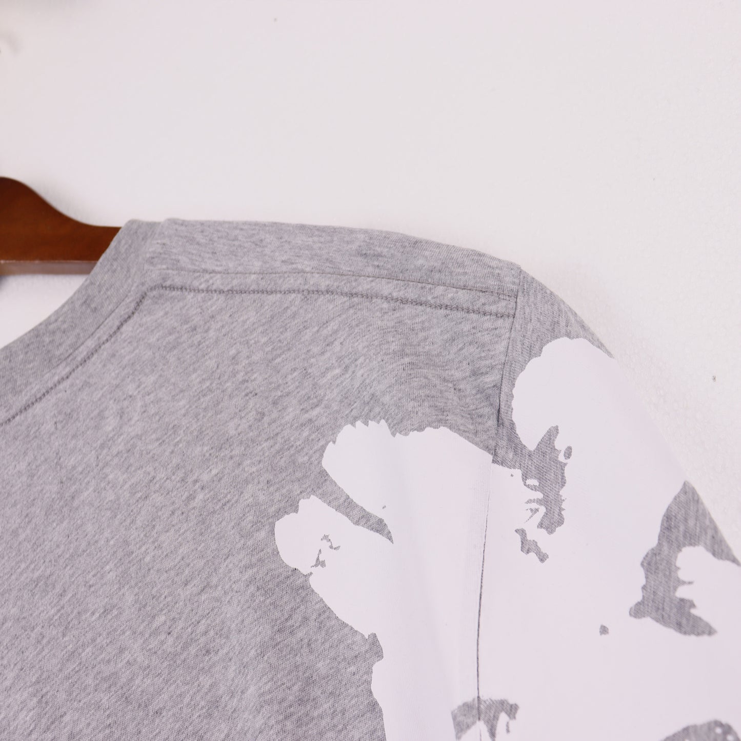 DENIM TEARS GREY T-SHIRT BIG COTTON WREATH