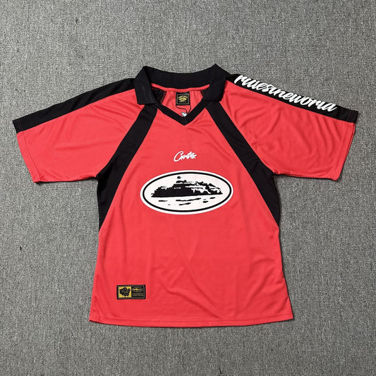 CORTEIZ ALCATRAZ RED FOTBALL JERSEY