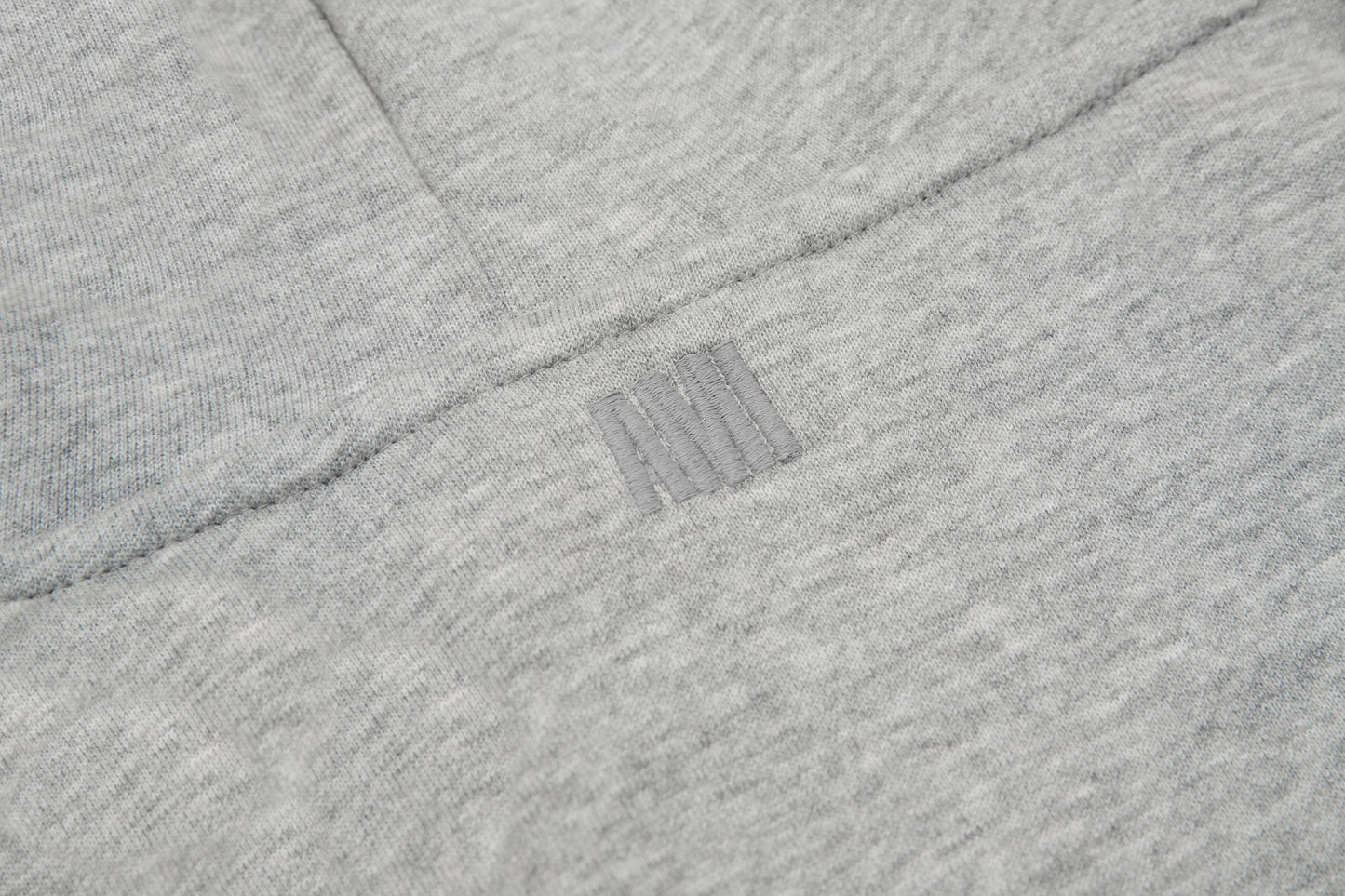 AMI PARIS ZIP GREY HOODIE