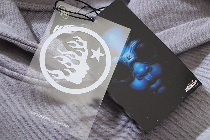 HELLSTAR SPORTS CORE LOGO GREY HOODIE