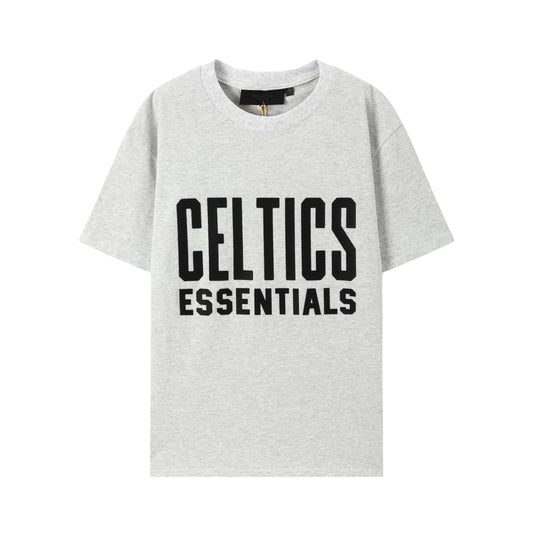 FEAR OF GODS ESSENTIALS NBA CELTICS GREY TEE