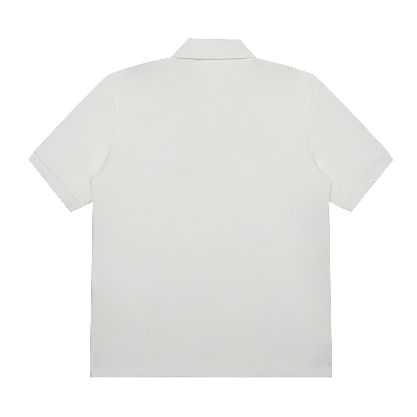 AMI PARIS WHITE AND RED POLO T-SHIRT
