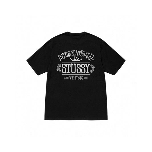STUSSY INTERNATIONAL BLACK T-SHIRT