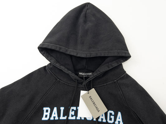 BALENCIAGA RUE DE SEVRES WASHED HOODIE