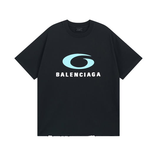 BALENCIAGA LOOP SPORT ICON BLACK T-SHIRT