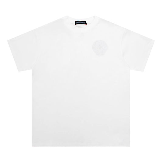 CHROME HEARTS MULTIPLE BACK LOGOS WHITE T-SHIRT