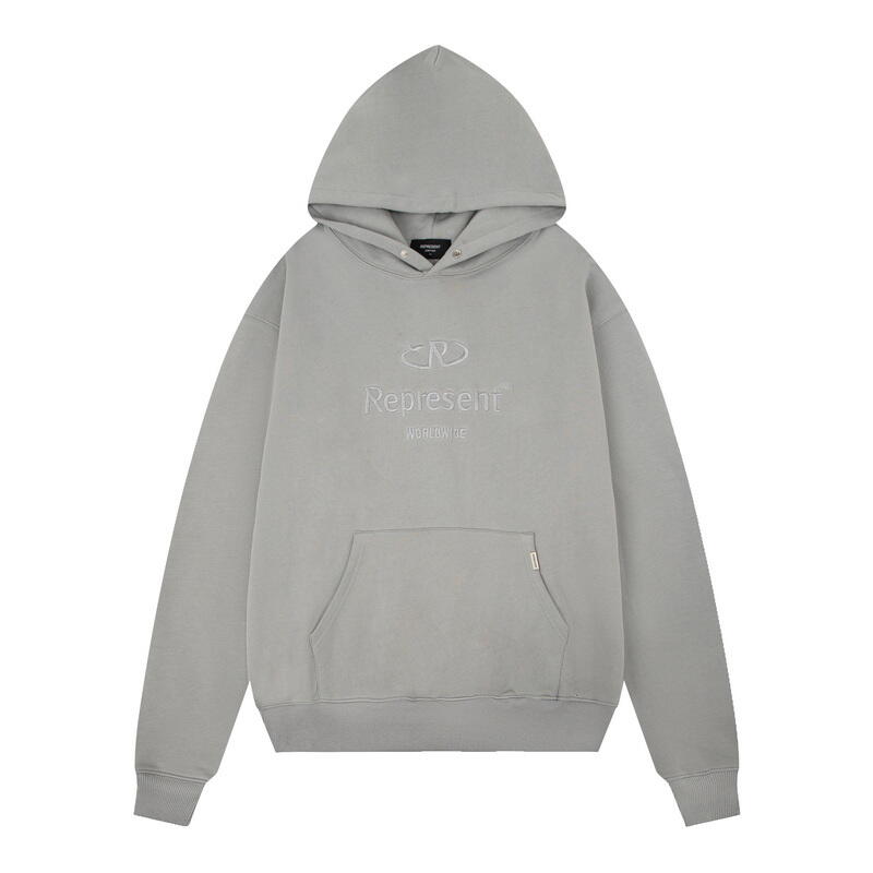 REPRESENT WORLWIDE GREY HOODIE