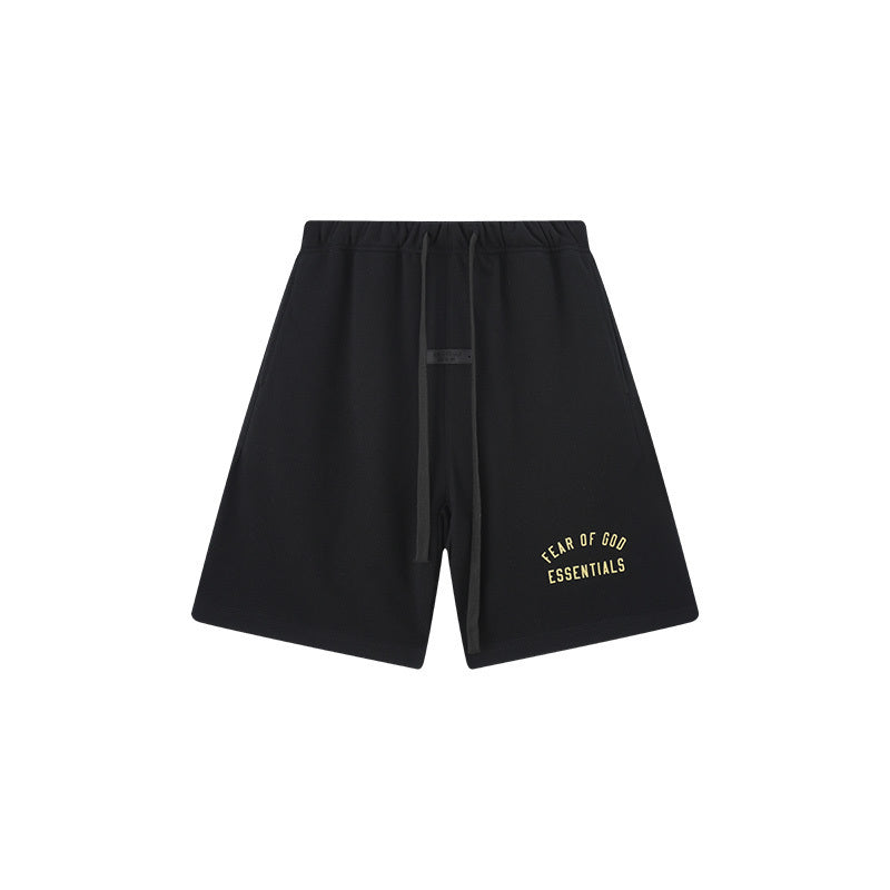 FEAR OF GODS ESSENTIALS BLACK SHORTS